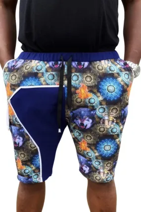 African Shorts Blue