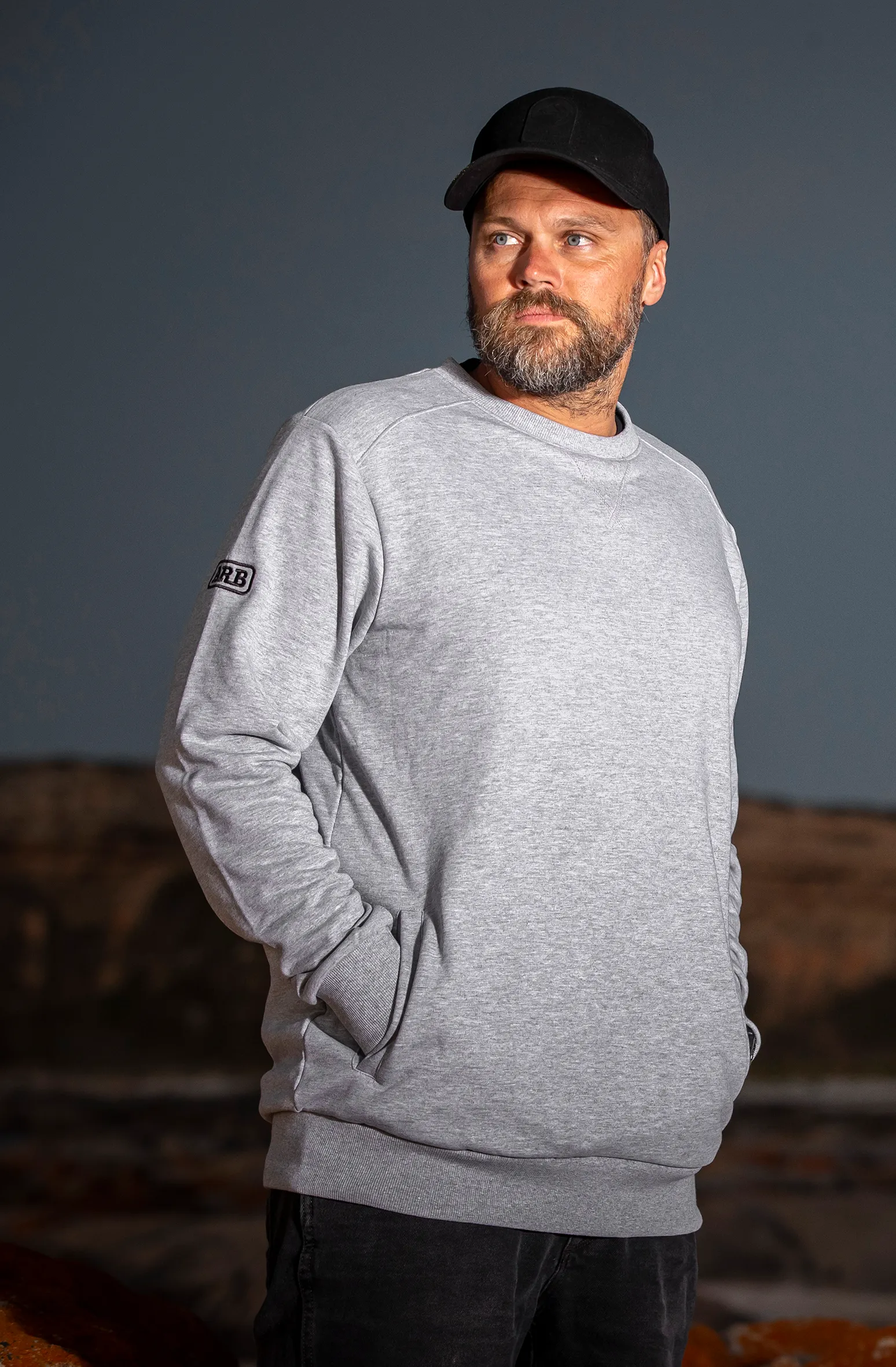 ARB Core Lightweight Crew - GREY MARLE - Men's