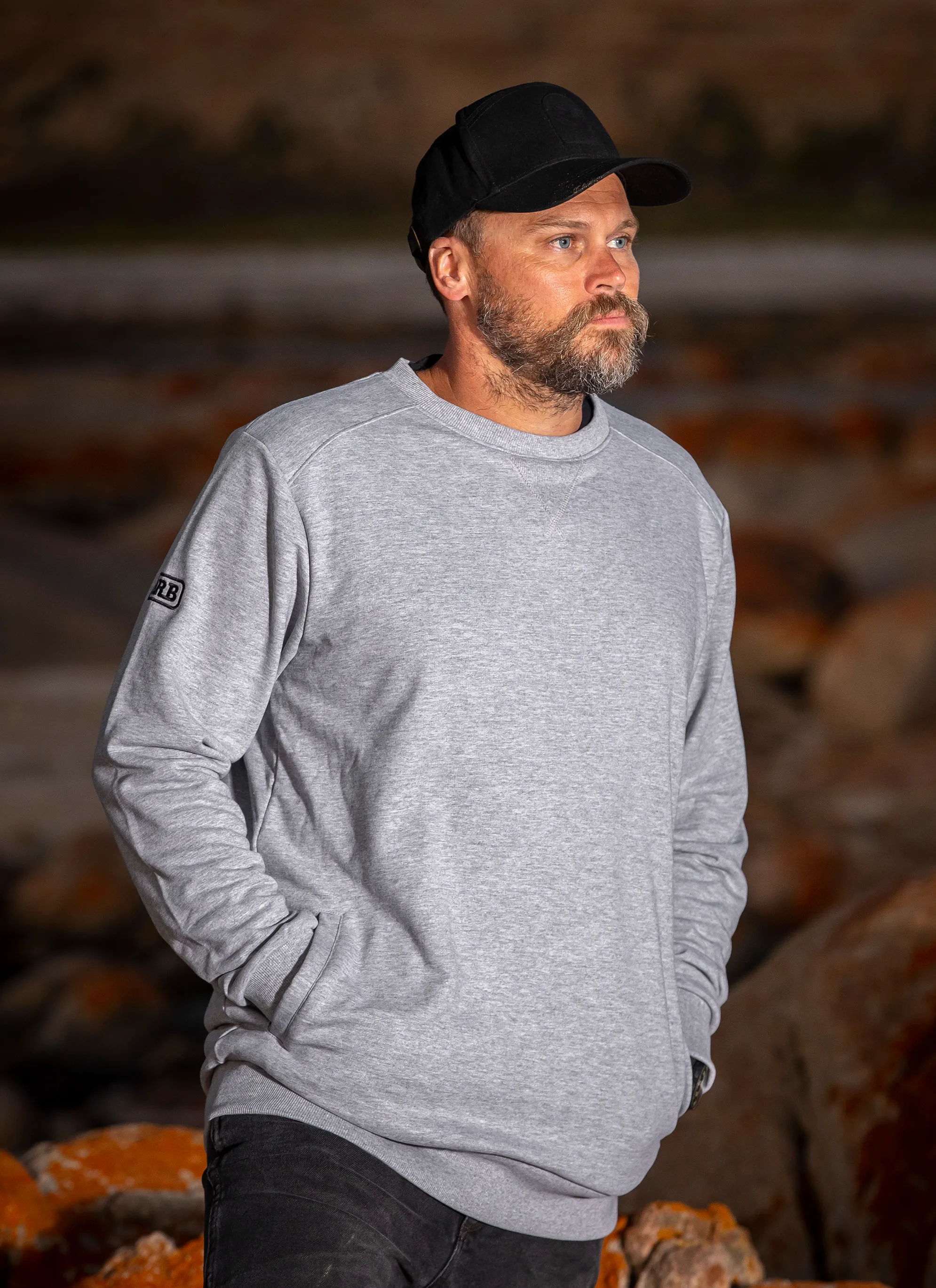 ARB Core Lightweight Crew - GREY MARLE - Men's
