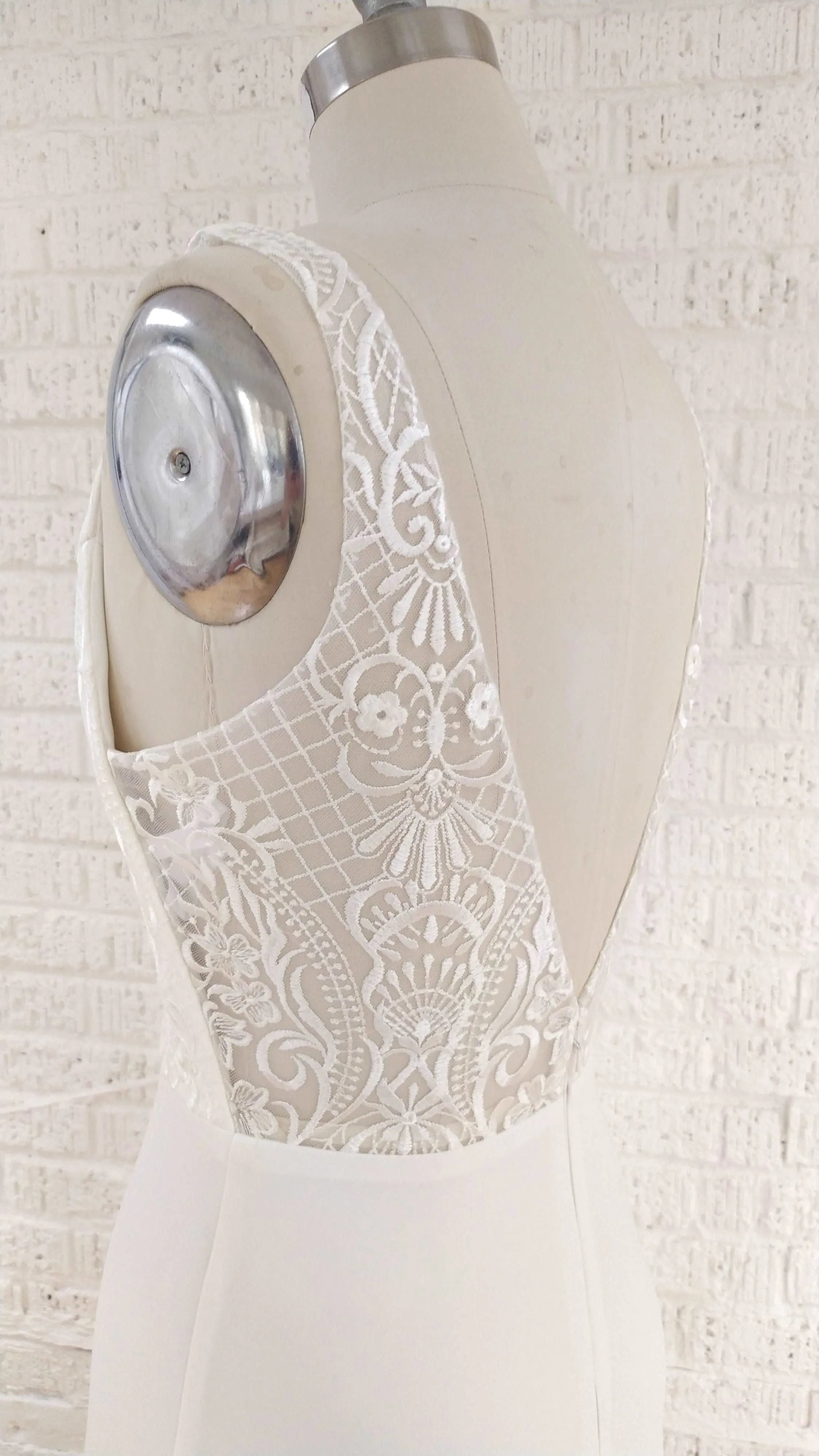 BLAKE Off the Rack Crepe Wedding Dress