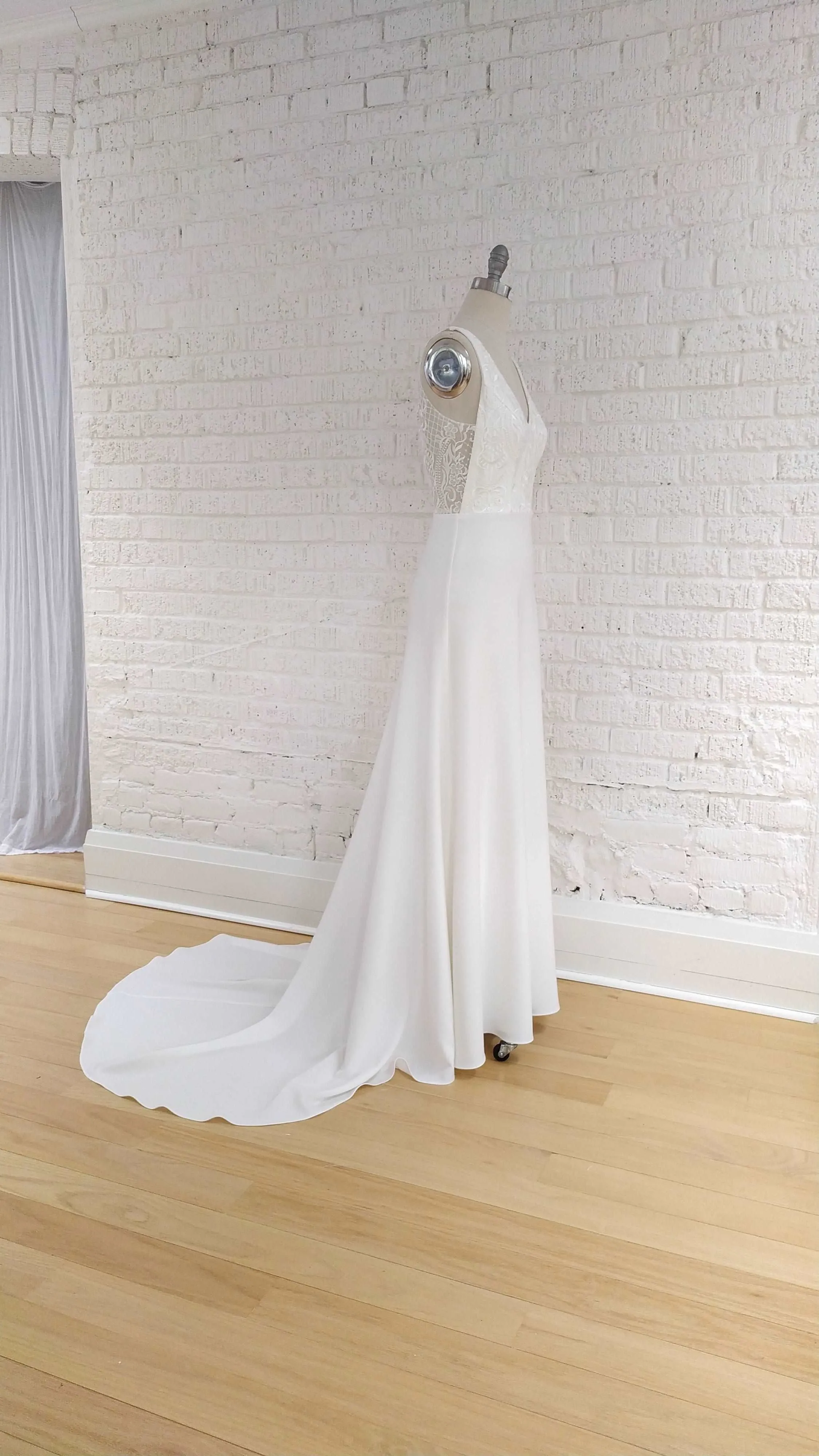 BLAKE Off the Rack Crepe Wedding Dress