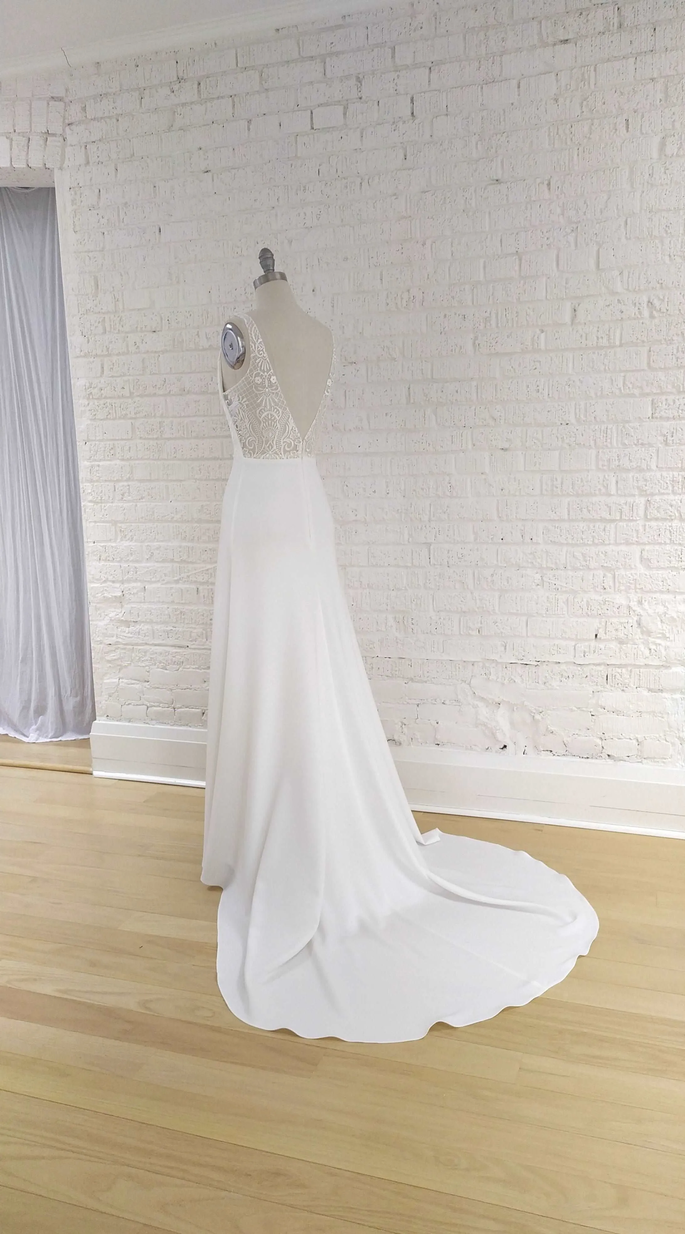 BLAKE Off the Rack Crepe Wedding Dress