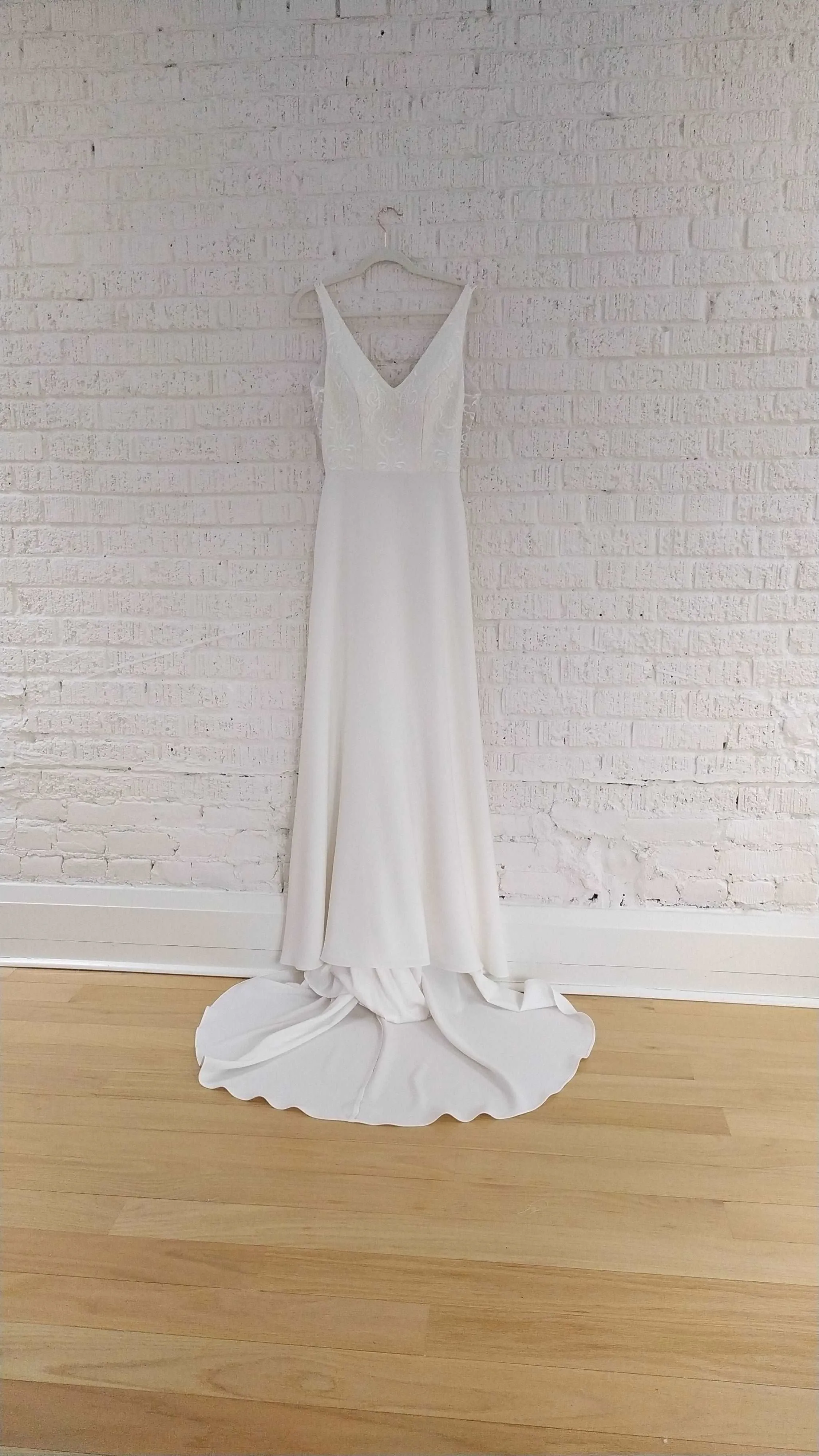 BLAKE Off the Rack Crepe Wedding Dress