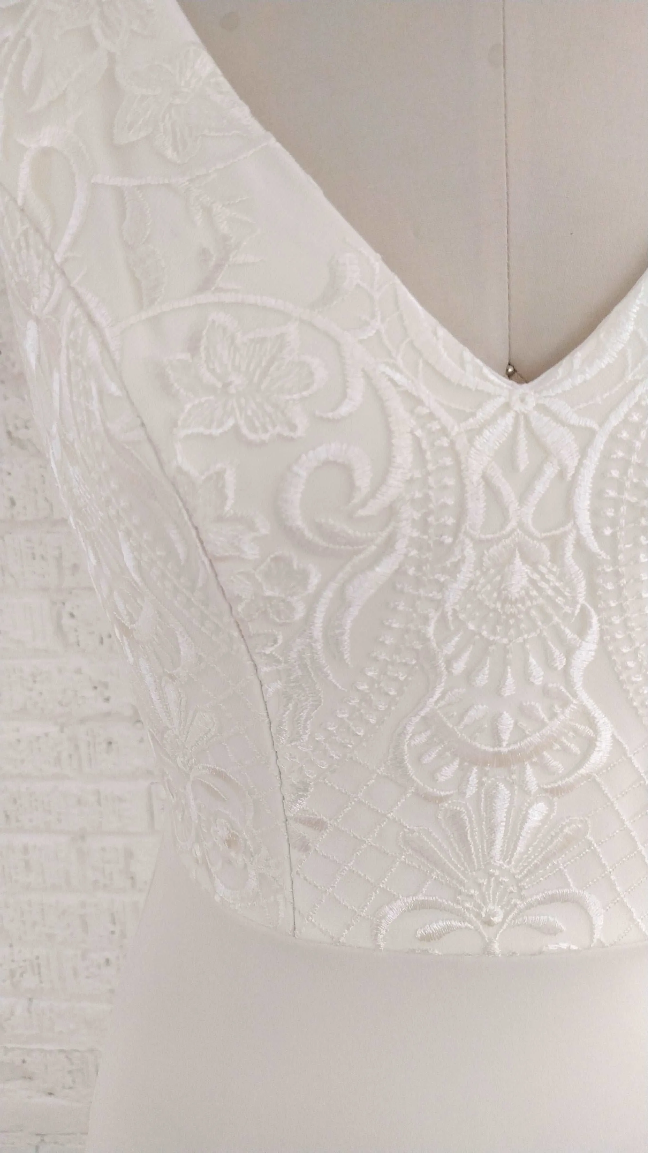 BLAKE Off the Rack Crepe Wedding Dress