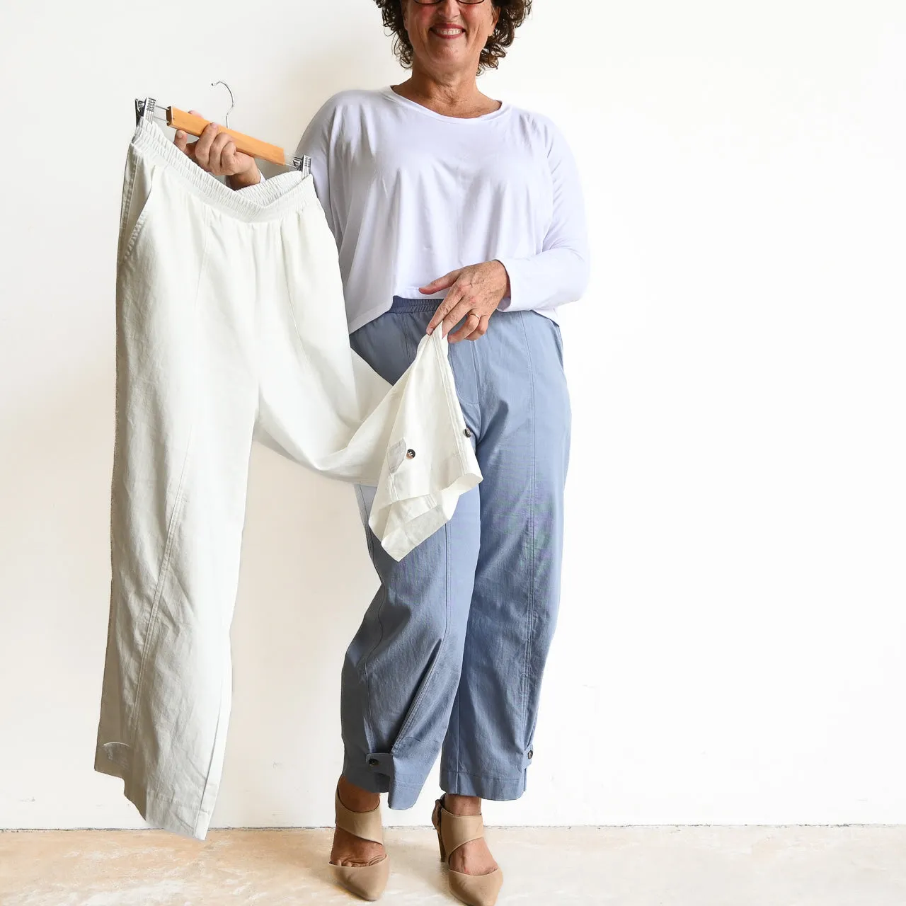 Button Cuff Cotton Trouser