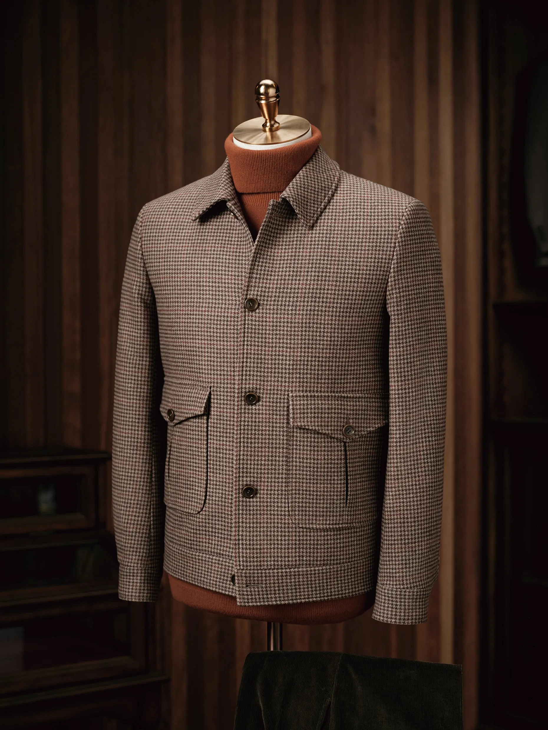 Checked Field Jacket & Corduroy Trousers