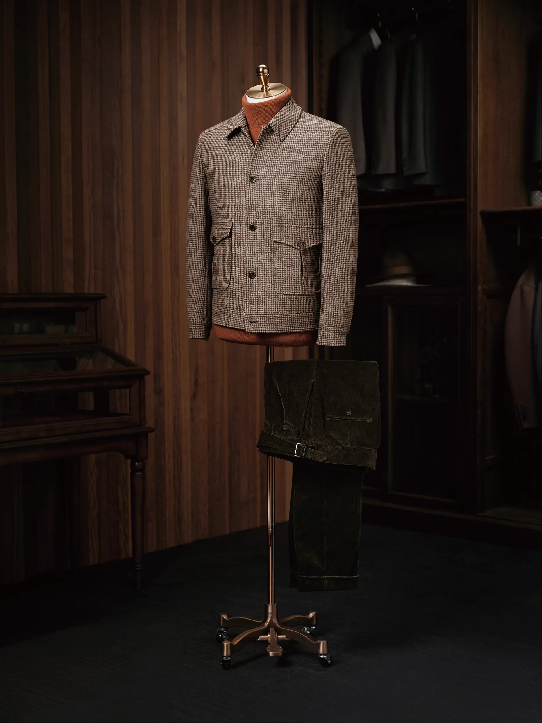 Checked Field Jacket & Corduroy Trousers