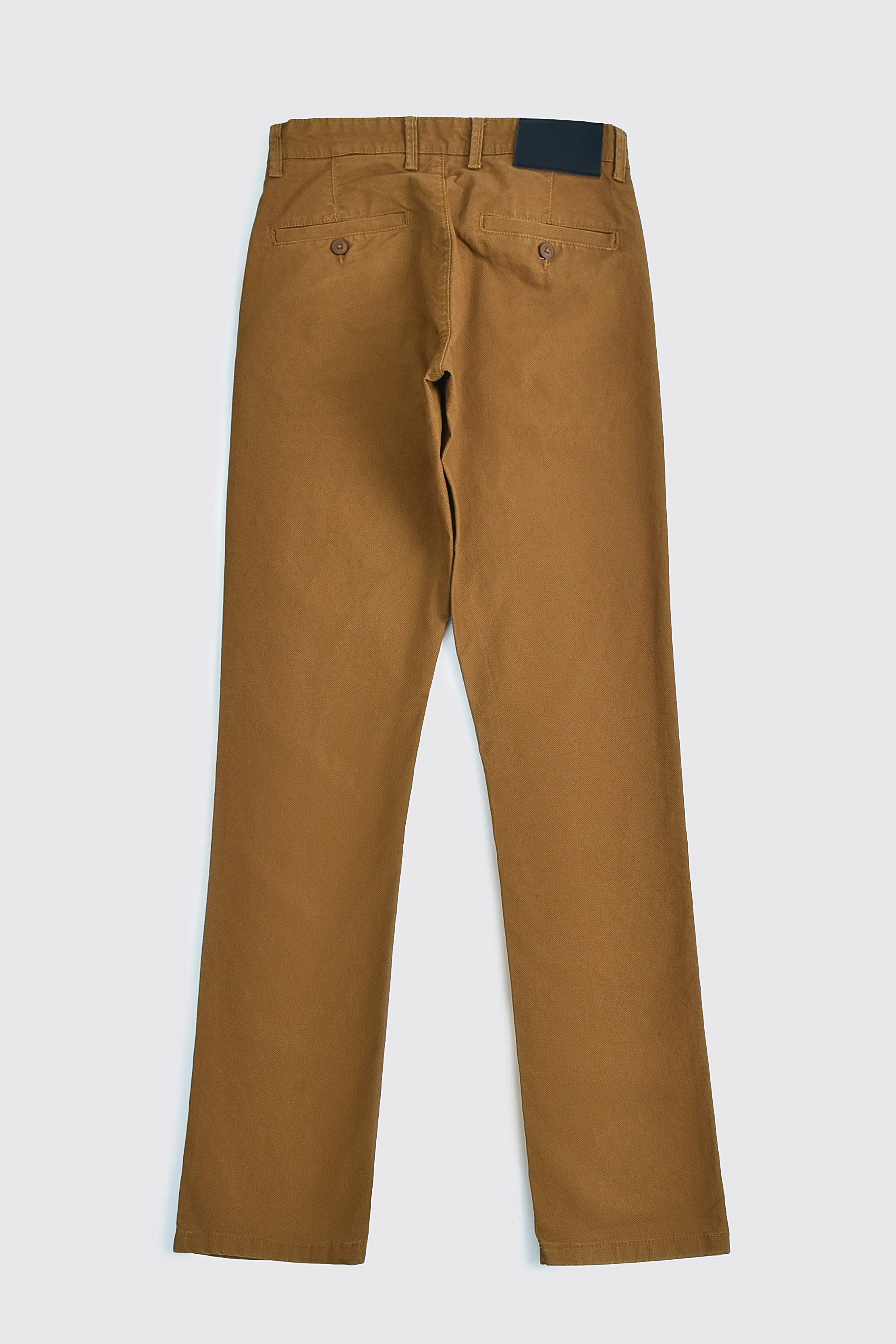Slim Fit Cotton Pant Dark Brown