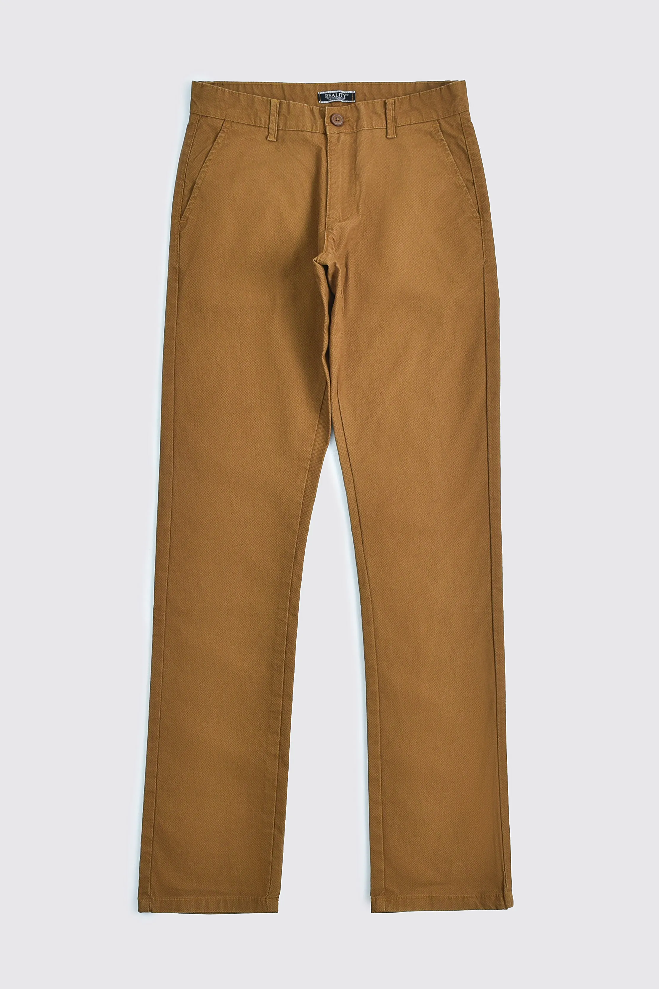 Slim Fit Cotton Pant Dark Brown